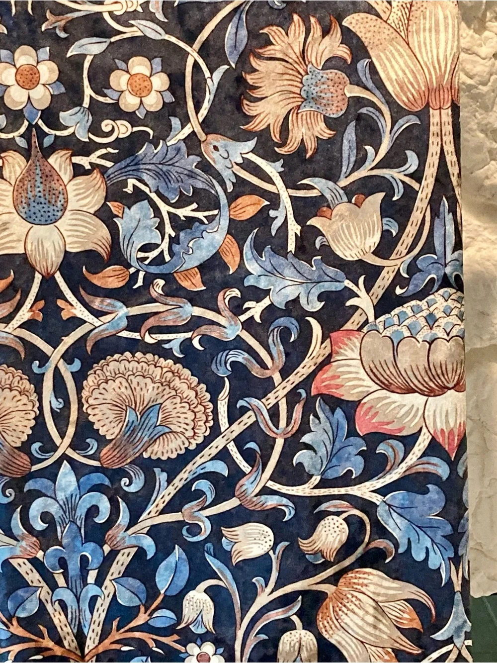 NWOT William Morris drape panel pairs in beautiful“Lodden” botanical design